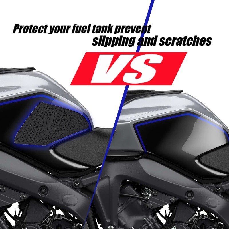 Motorcycle Tank Pad Protector Kit Anti-Slip Side Knee Grip Traction Fuel Tank Stickers Fit For MT-09 SP 2024 2025 Decorative Sticker-Tankcanvas
