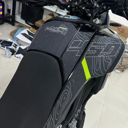 Tankcanvas Motorcycle Tank Pad Protector Sticker Decal Gas Knee Tank Traction Pad Side New Model For CFMOTO 450MT 2024-Tankcanvas