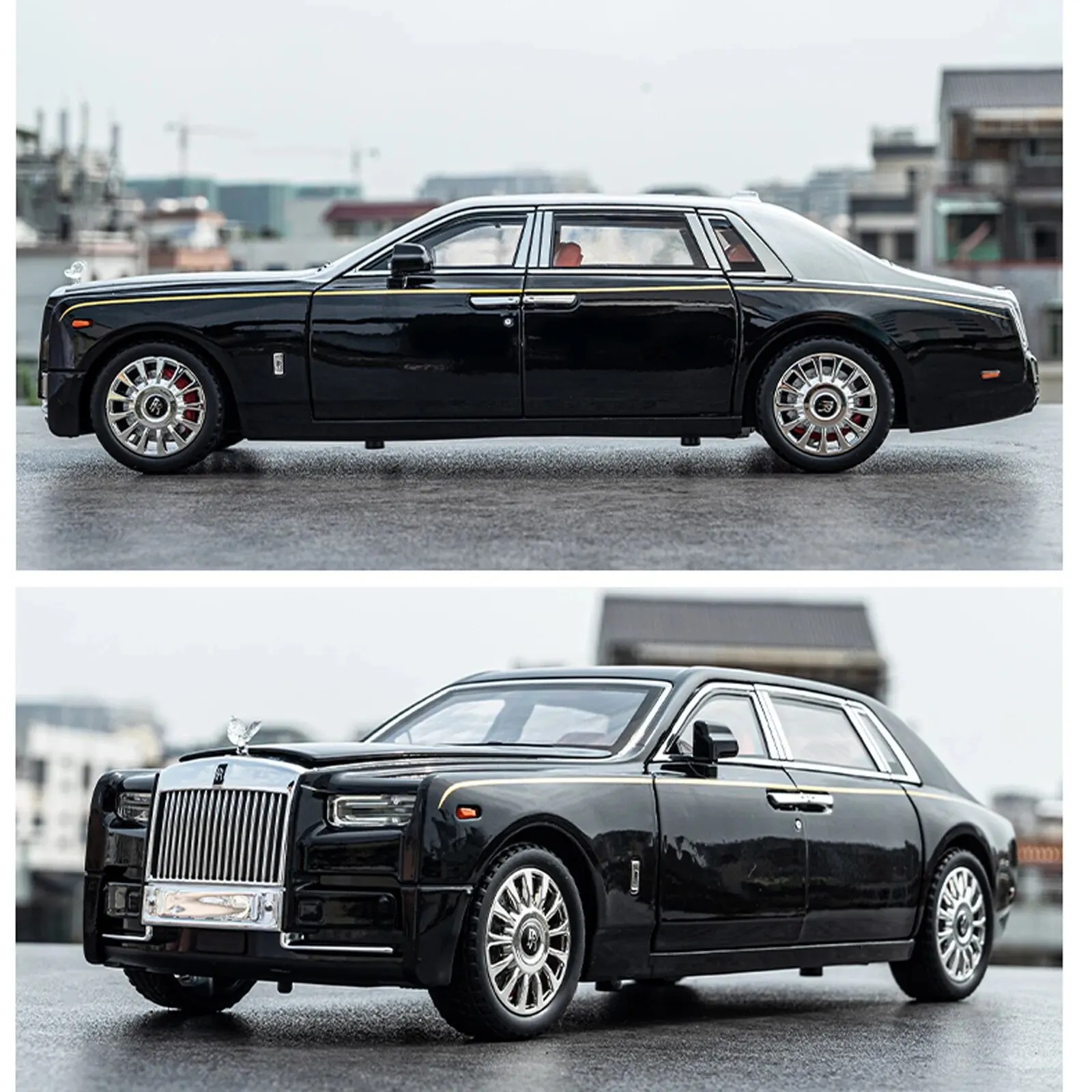 TANKCANVAS-Diecast Model Car For 1:18 Rolls-Royce Phantom Supercar Simulation Alloy Static Model