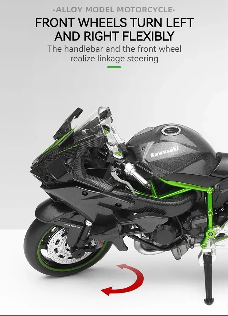Tankcanvas 1:12 Scale For Kawasaki Motorcycle Die-cast Model Motorcycle Lovers Collectibles Boys Gifts kids toy-Tankcanvas