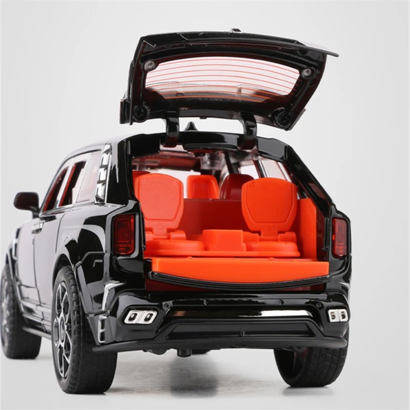 TANKCANVAS-Diecast Model Car For 1:24  Rolls Royce Cullinan Masory SUV Simulation Alloy Static Model