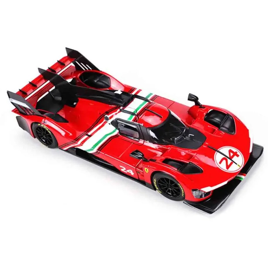 TANKCANVAS-1:18 Ferrari 499P 83# Car Model 2024 Le Mans 24h Racing Alloy Luxury Vehicle Diecast Toy