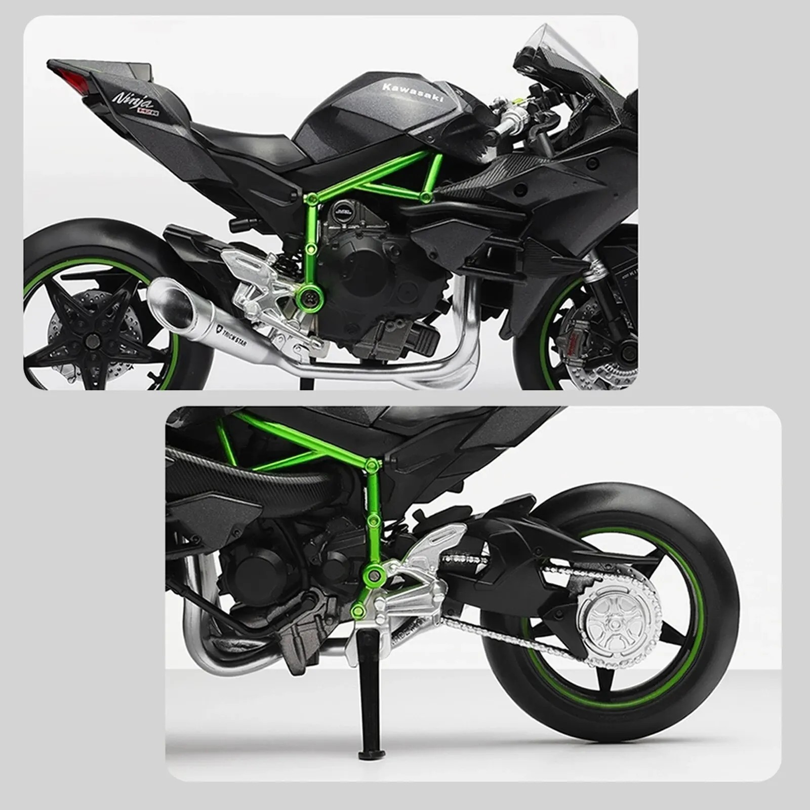 Tankcanvas 1:12 Scale For Kawasaki Motorcycle Die-cast Model Motorcycle Lovers Collectibles Boys Gifts kids toy-Tankcanvas