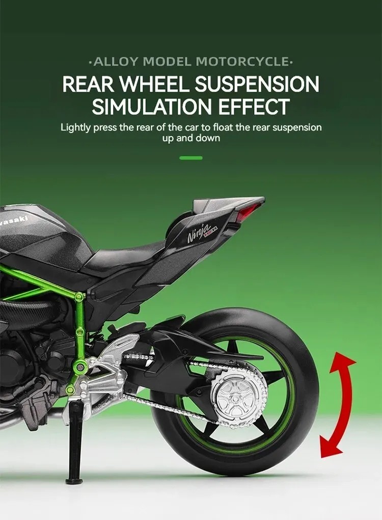 Tankcanvas 1:12 Scale For Kawasaki Motorcycle Die-cast Model Motorcycle Lovers Collectibles Boys Gifts kids toy-Tankcanvas