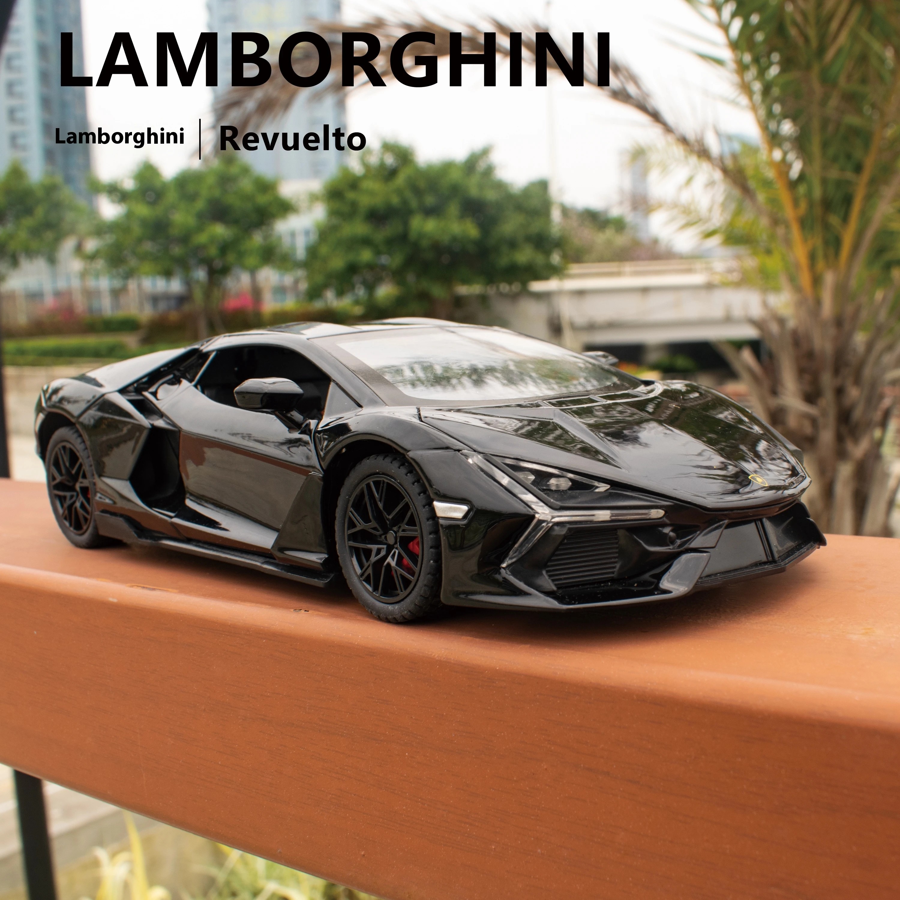 TANKCANVAS-Diecast Model Car 1:24 For Lamborghini Revuelto Simulation Alloy Static Model
