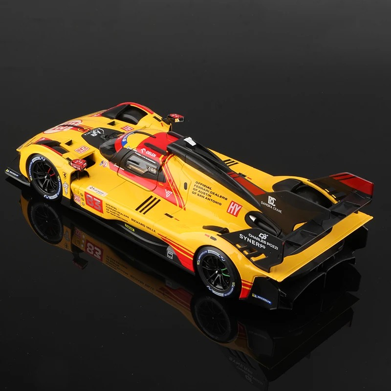 TANKCANVAS-1:18 Ferrari 499P 83# Car Model 2024 Le Mans 24h Racing Alloy Luxury Vehicle Diecast Toy