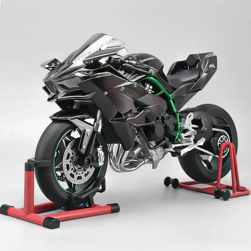 TANKCANVAS-1:6 FOR KAWASAKI H2R Bootable Sprayable Dynamic Alloy Metal Diecast Sound And Light Motorcycle Model