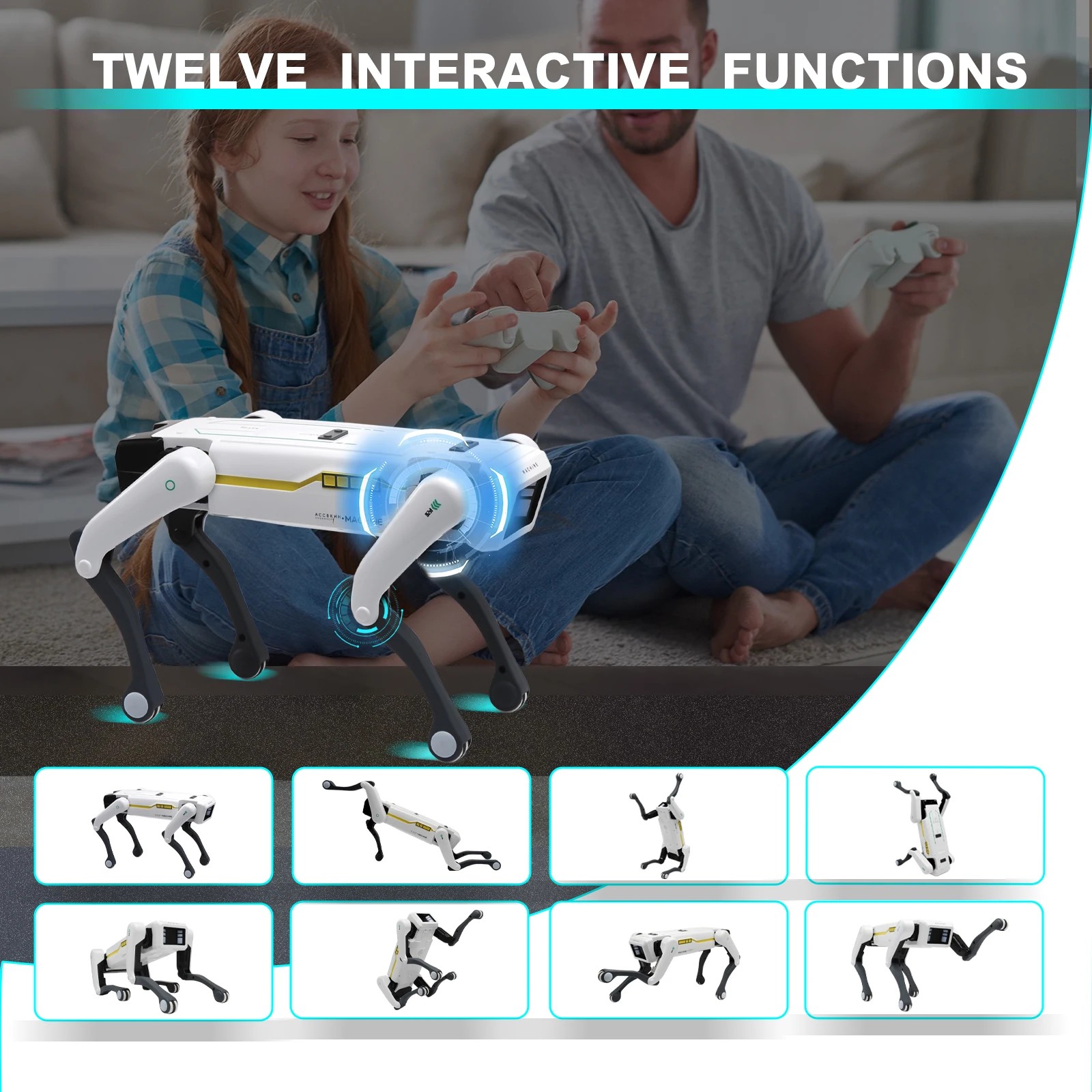 Intelligent remote control robot dog toys