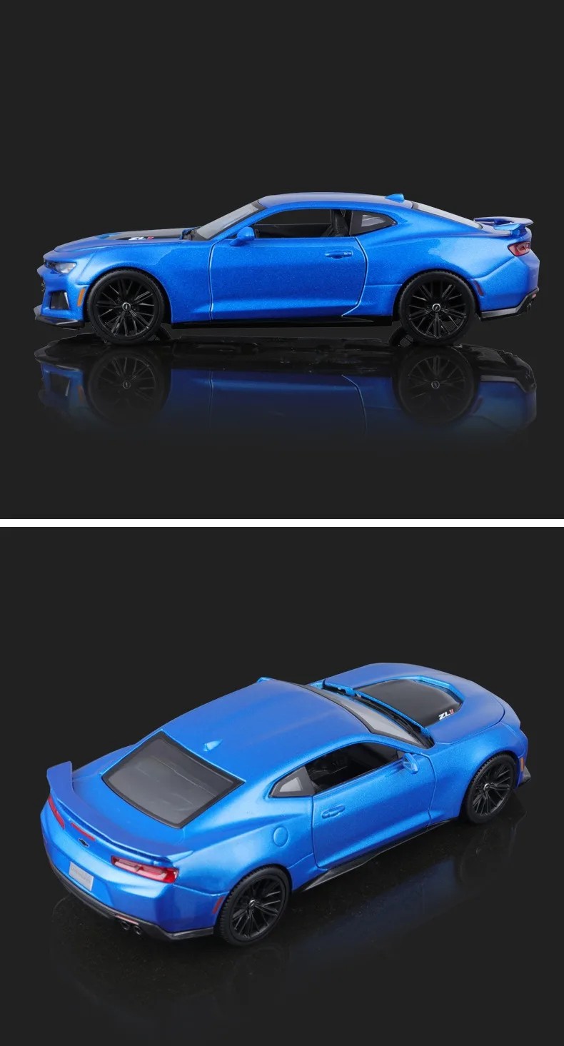 TANKCANVAS-Diecast Model Car For 1:24 Chevrolet Camaro ZL1 Simulation Alloy Static Model