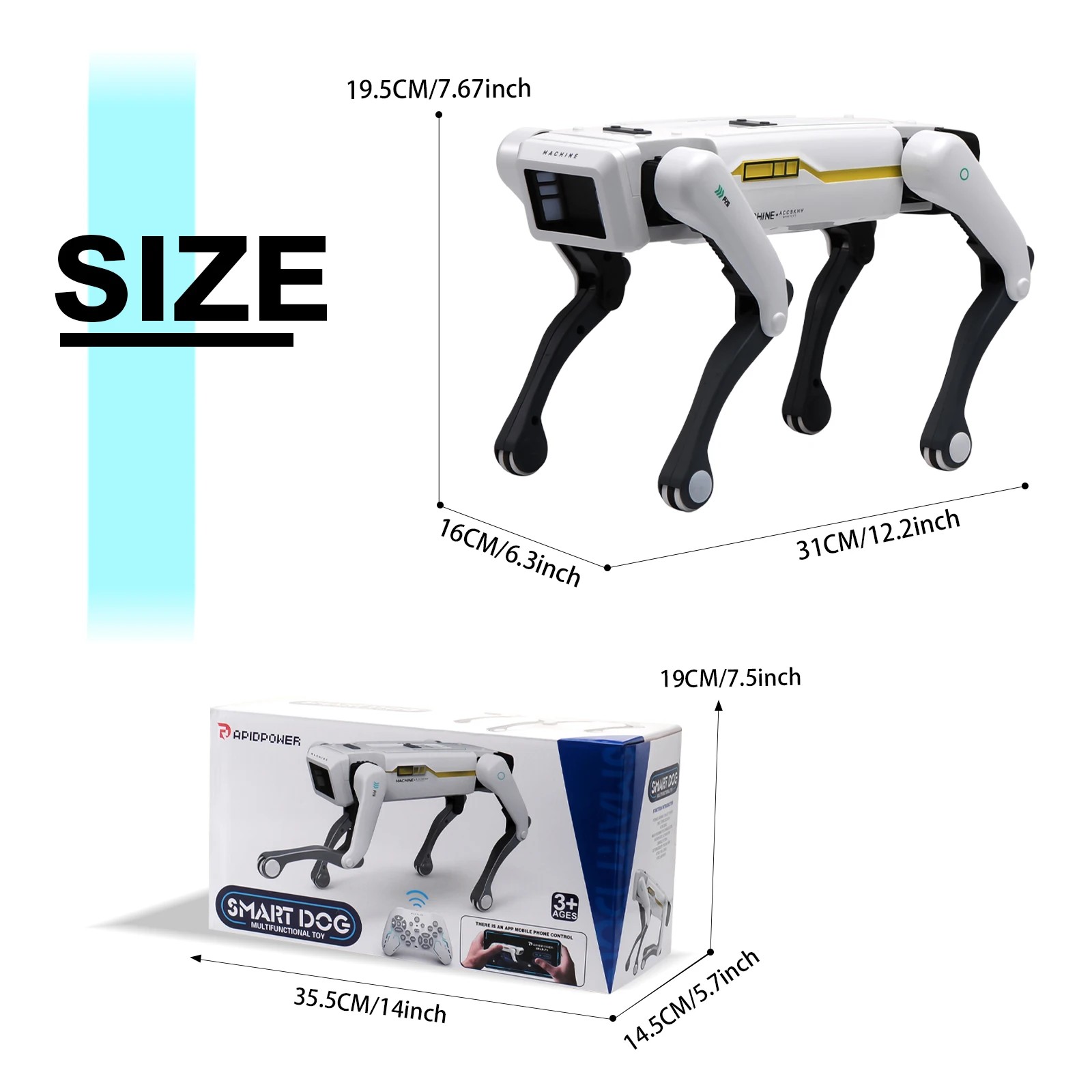Intelligent remote control robot dog toys