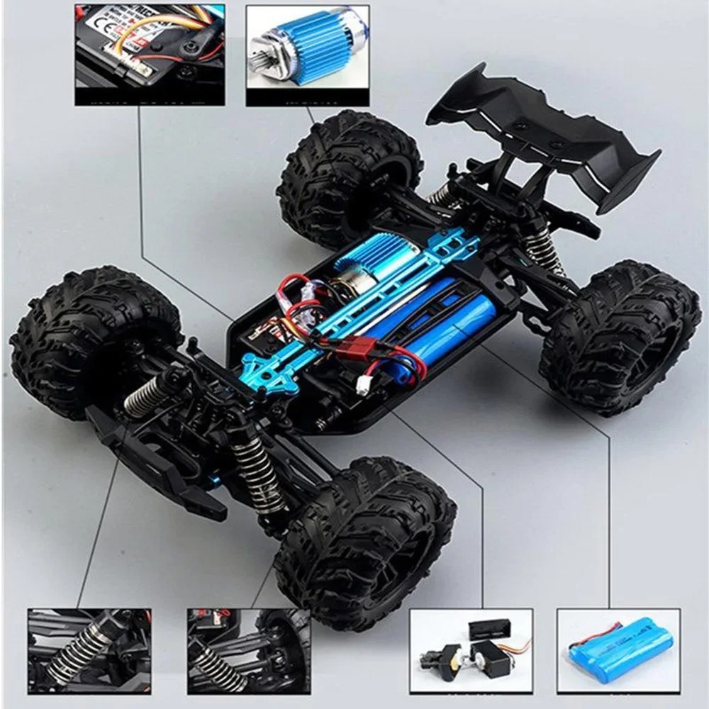 1:16 Scale Large RC Car 50km/h High Speed 4WD Remote Control Car 2.4G Off Road Monster Truck RC Toy