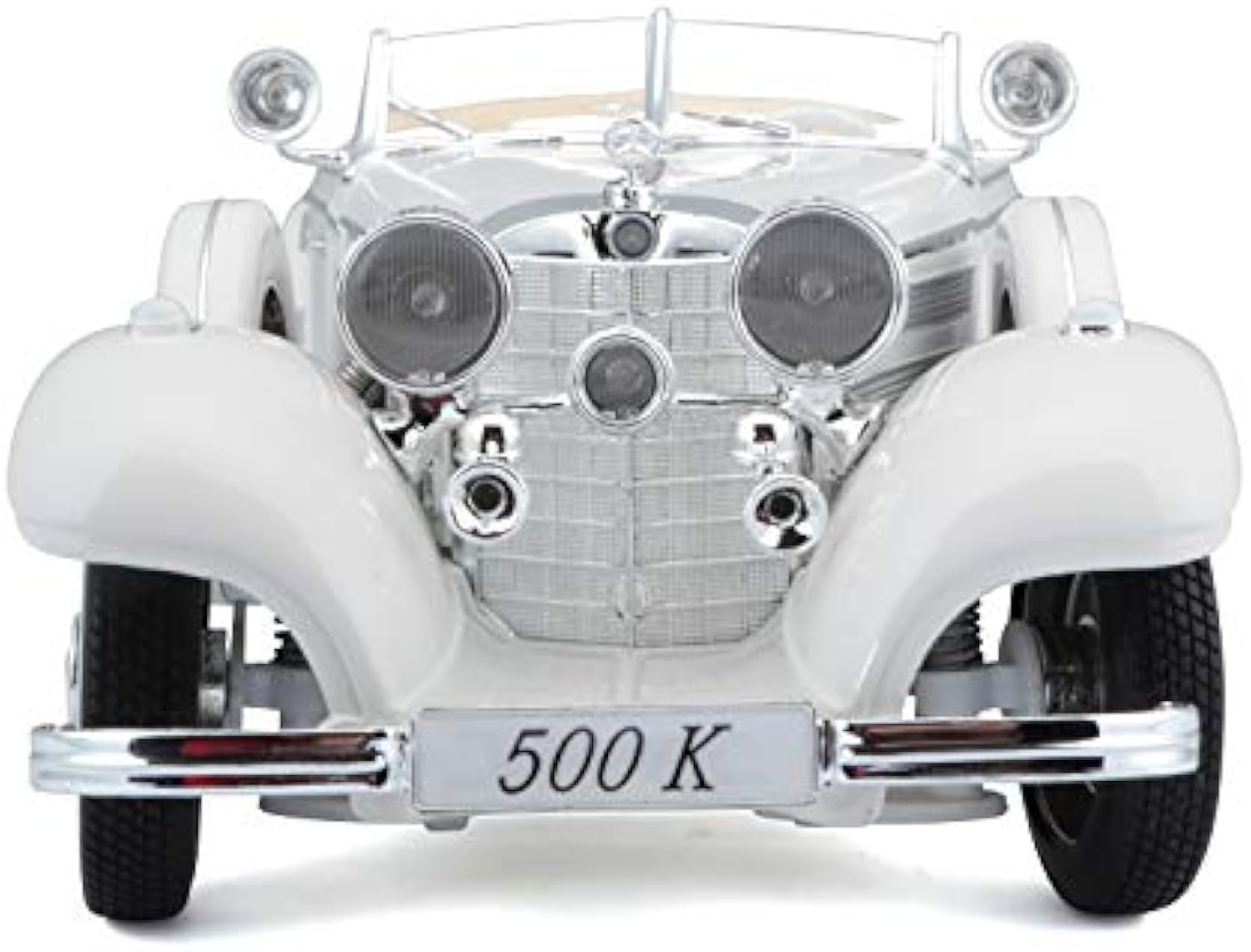 TANKCANVAS-Die-casting model car 1:24 vintage Mercedes-Benz 500K simulation alloy static model