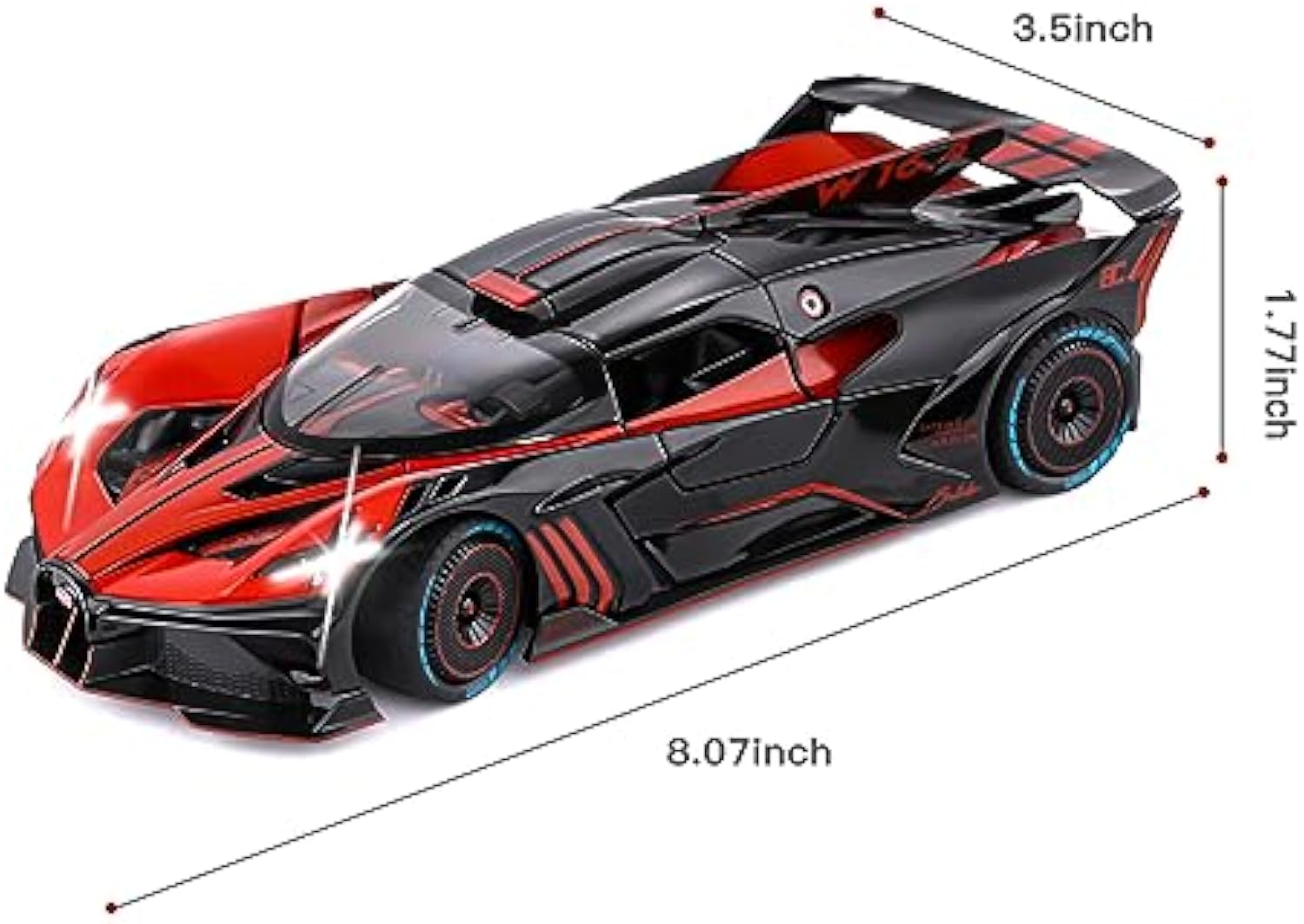 TANKCANVAS-Die-casting model car 1:24 Bugatti divo simulation alloy static model