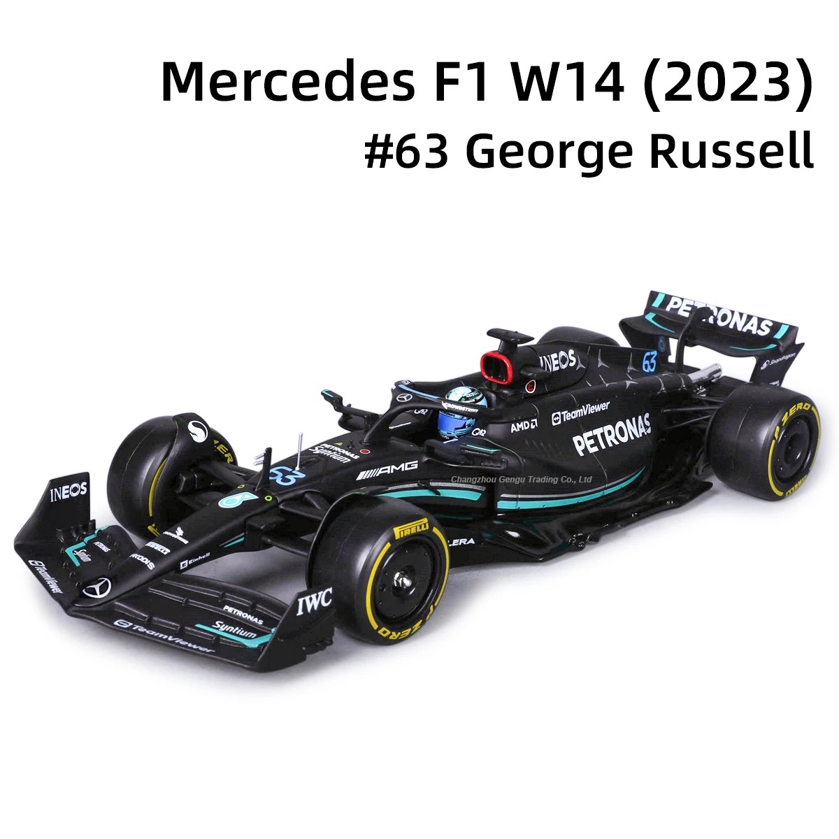 Tankcanvas 1:24 For Mercedes-Amg F1 W14 E 2024 Performance Alloy Miniature Diecast Model Formula Racing Toy