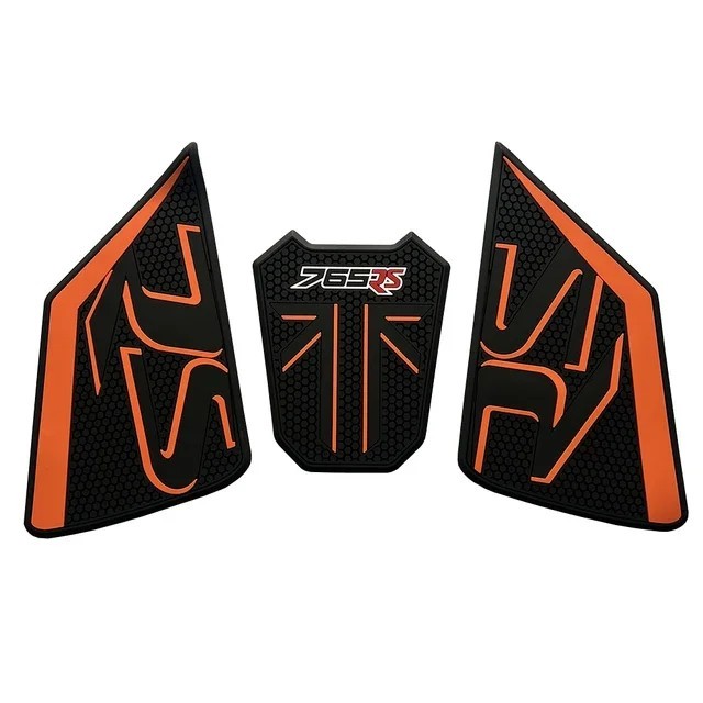Tankcavas Motorcycle Tank Pad Protector Kit Fit For Triumph Street Triple Daytona 765 R RS 2023-2025 Anti-Slip Side Knee Fuel Tank Grip Traction Stickers-Tankcanvas