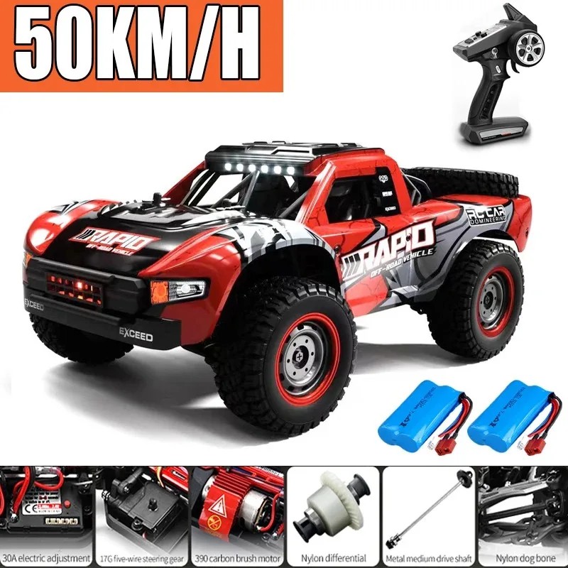 Q130 1:16 70KM/H 4WD RC Car with Light Brushless Motor Remote Control Cars High Speed Drift Monster Truck Adults Kids Toys