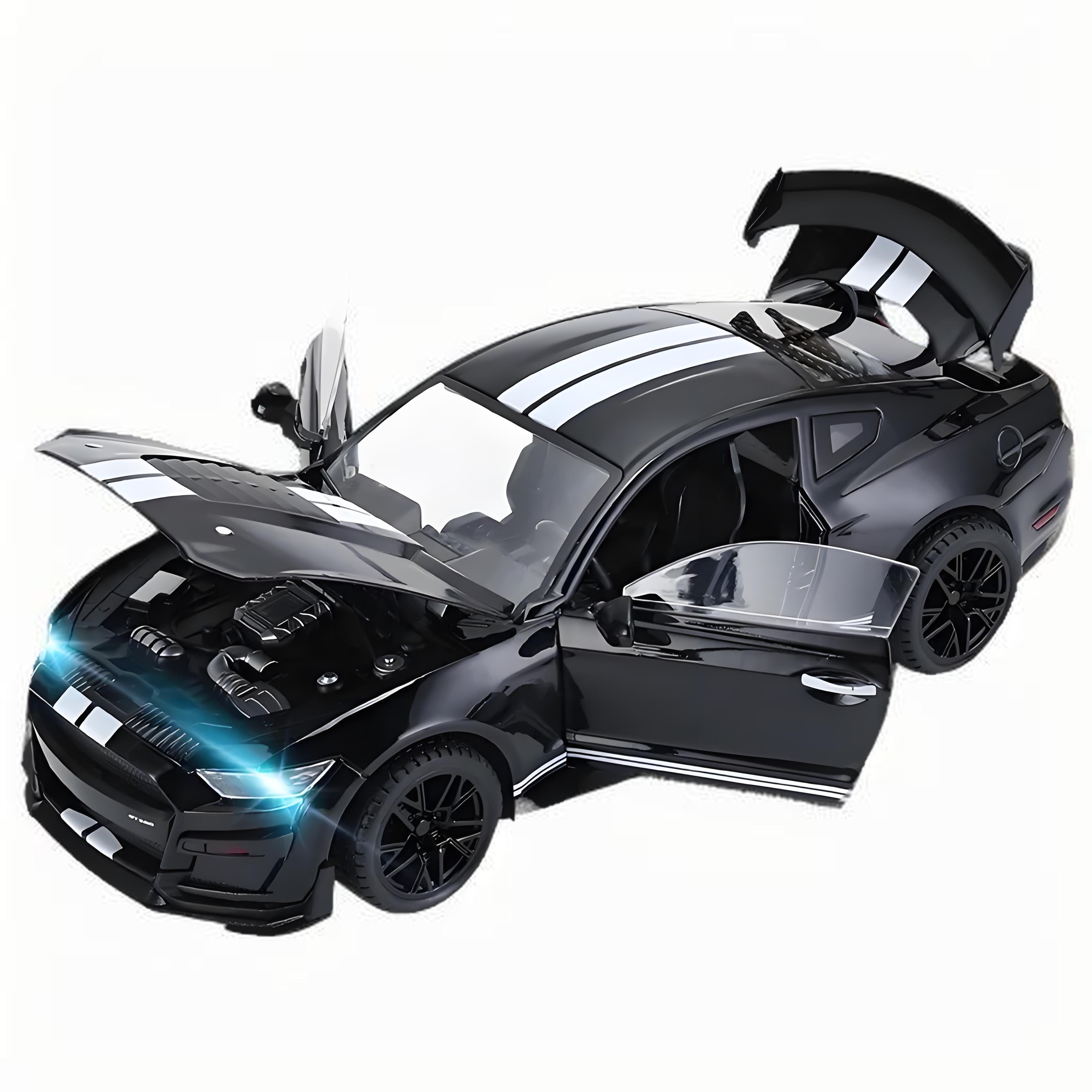 TANKCANVAS-Diecast Model Car For Large 1:18 Ford Mustang GT500 Simulation Alloy Static Model