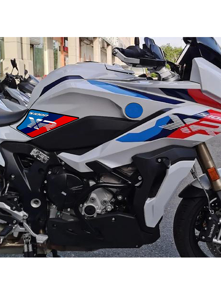 Motorcycle Tank Pad Protector Kit Anti-Slip Side Knee Grip Traction Fuel Tank Stickers Fit For BMW S1000RR Decorative Sticker-Tankcanvas