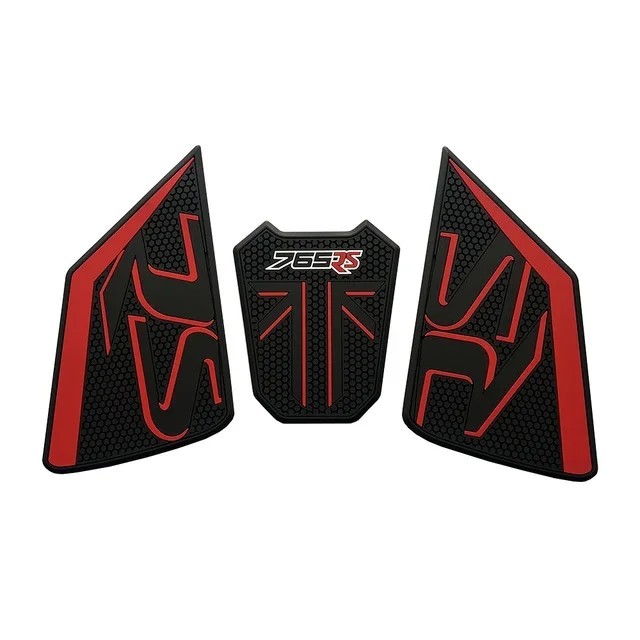 Tankcavas Motorcycle Tank Pad Protector Kit Fit For Triumph Street Triple Daytona 765 R RS 2023-2025 Anti-Slip Side Knee Fuel Tank Grip Traction Stickers-Tankcanvas