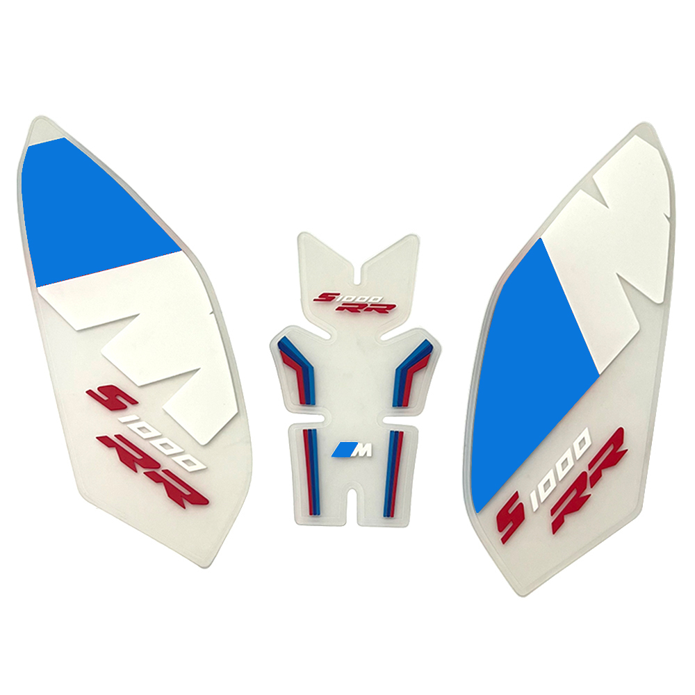 Motorcycle Tank Pad Protector Side Decals Anti Slip Fuel Tank Pad Stickers For BMW S1000RR 2019-2023 Compatible Rubber Pad-Tankcanvas