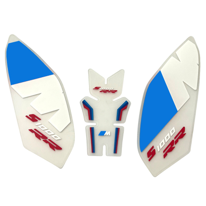 Motorcycle Tank Pad Protector Side Decals Anti Slip Fuel Tank Pad Stickers For BMW S1000RR 2019-2023 Compatible Rubber Pad-Tankcanvas