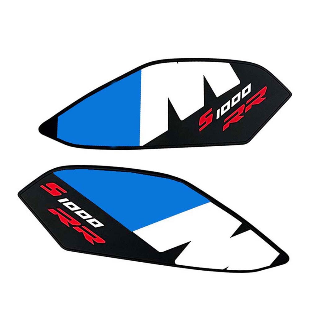 Motorcycle Tank Pad Protector Side Decals Anti Slip Fuel Tank Pad Stickers For BMW S1000RR 2019-2023 Compatible Rubber Pad-Tankcanvas