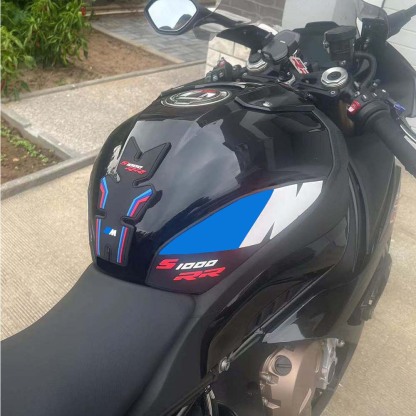Motorcycle Tank Pad Protector Side Decals Anti Slip Fuel Tank Pad Stickers For BMW S1000RR 2019-2023 Compatible Rubber Pad-Tankcanvas