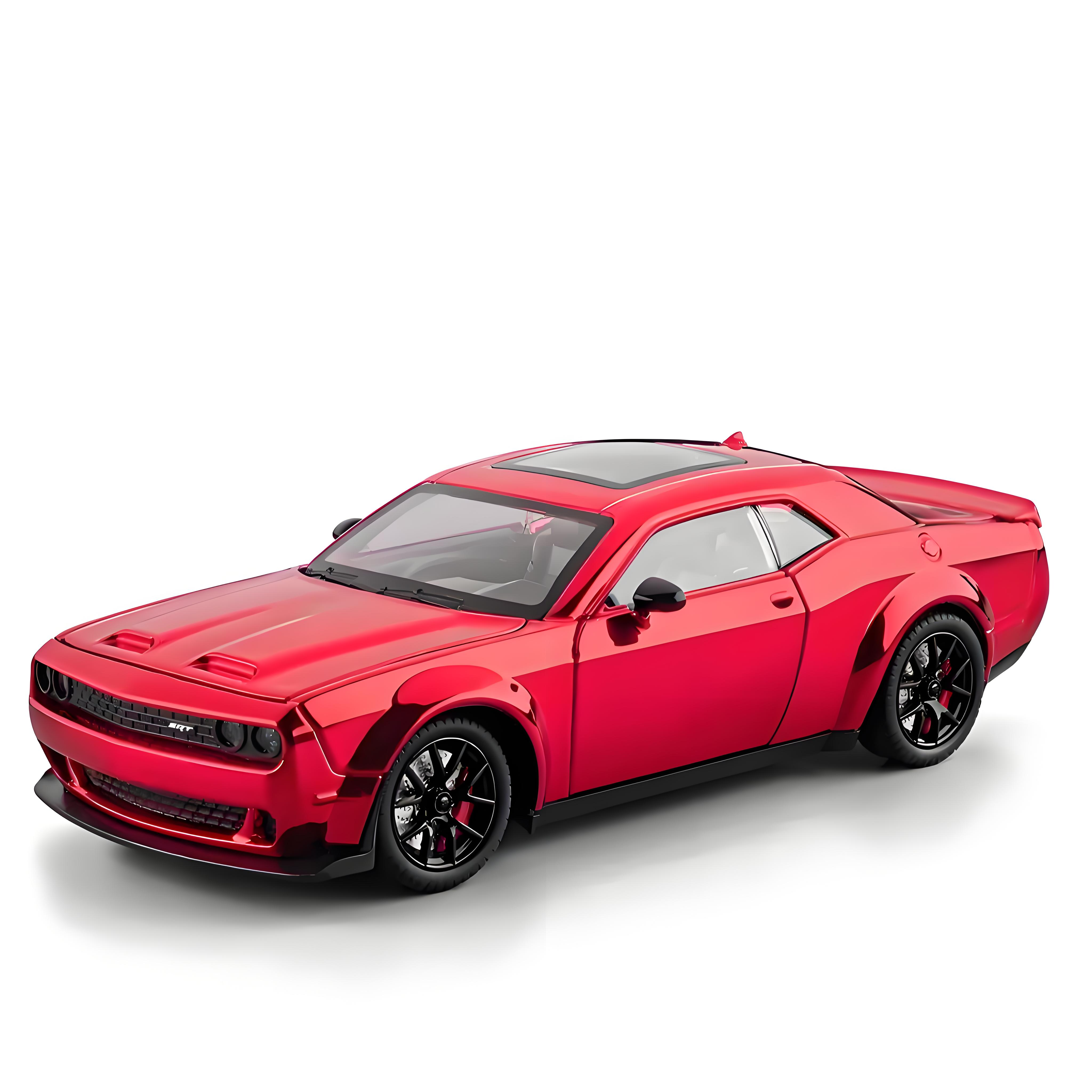 TANKCANVAS-Diecast Model Car For 1:24 Dodge Challenger Hellcat Redeye Simulation Alloy Static Model