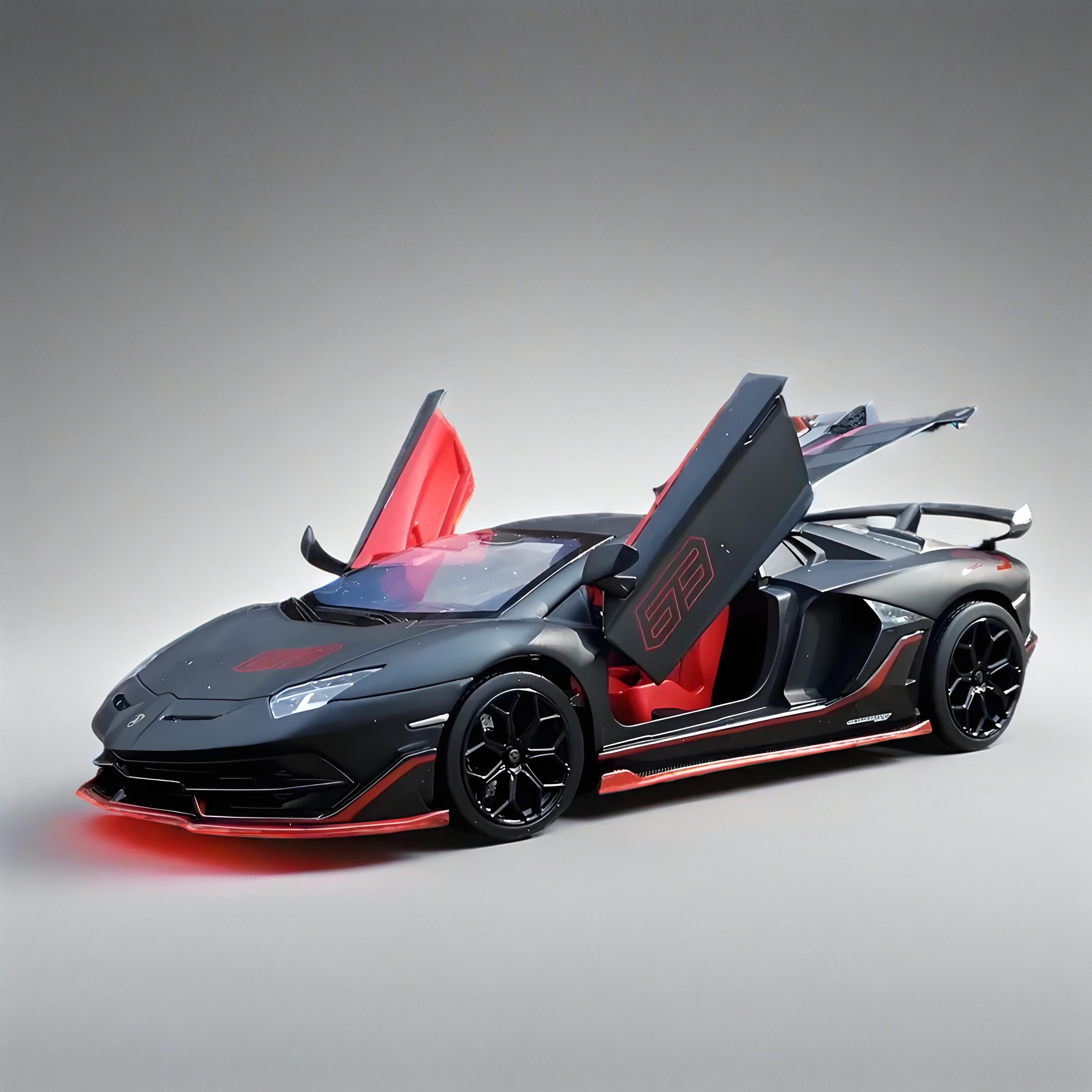 TANKCANVAS-Diecast Model Car For 1:24 Lamborghini Aventador SVJ63 Supercar Simulation Alloy Static Model-Tankcanvas