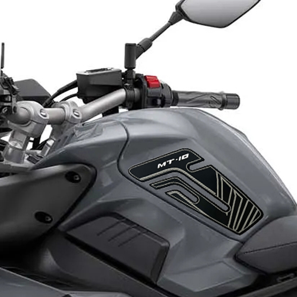 Tankcavas Motorcycle Fuel Tank Pad Protection Kit Sticker Anti-slip Fuel Tank Pad 3D Side Air Knee Grip Traction Pad Suitable for Yamaha MT-10-Tankcanvas