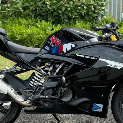 Motorcycle Tank Pad Protector Kit Anti-Slip Side Knee Grip Traction Fuel Tank Stickers Fit For BMW G310 RR Decorative Sticker-Tankcanvas