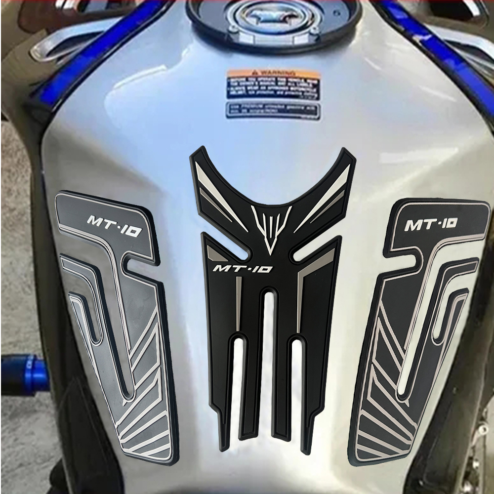 Tankcavas Motorcycle Fuel Tank Pad Protection Kit Sticker Anti-slip Fuel Tank Pad 3D Side Air Knee Grip Traction Pad Suitable for Yamaha MT-10-Tankcanvas