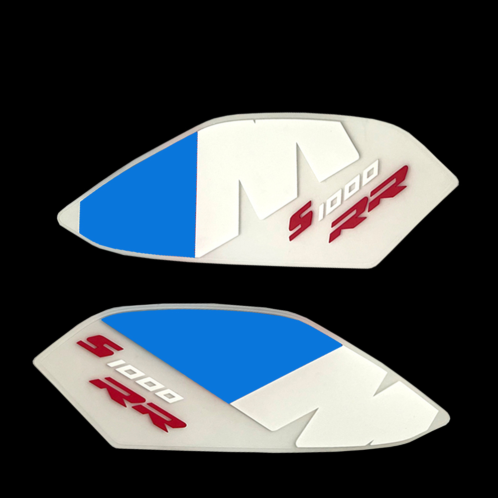 Motorcycle Tank Pad Protector Side Decals Anti Slip Fuel Tank Pad Stickers For BMW S1000RR 2019-2023 Compatible Rubber Pad-Tankcanvas