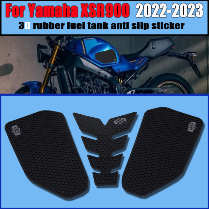 Tankcanvas Motorcycle Tank pad Protector kitSuitable for Yamaha XSR900 2022-2023 side patch Tank Grips-Tankcanvas