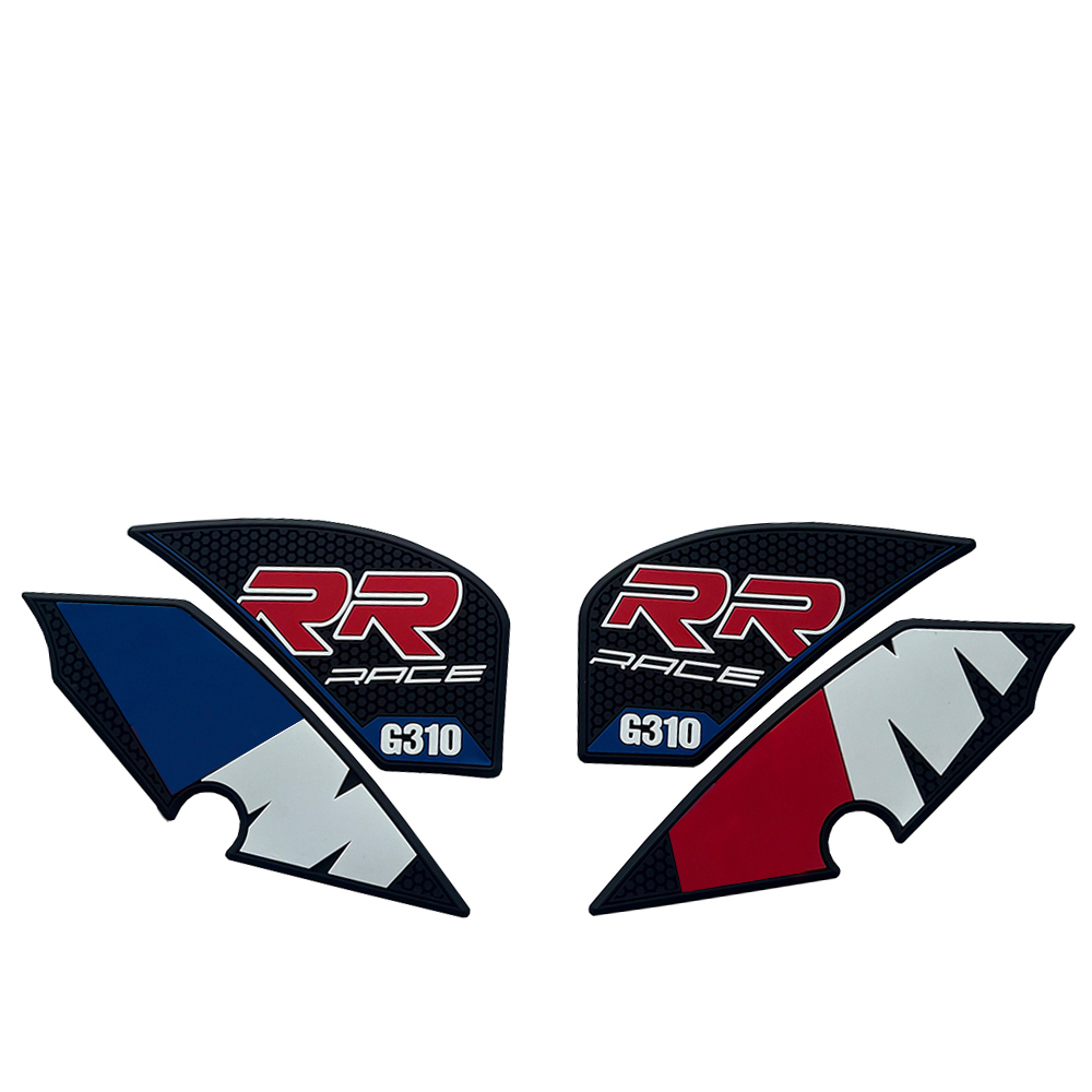 Motorcycle Tank Pad Protector Kit Anti-Slip Side Knee Grip Traction Fuel Tank Stickers Fit For BMW G310 RR Decorative Sticker-Tankcanvas