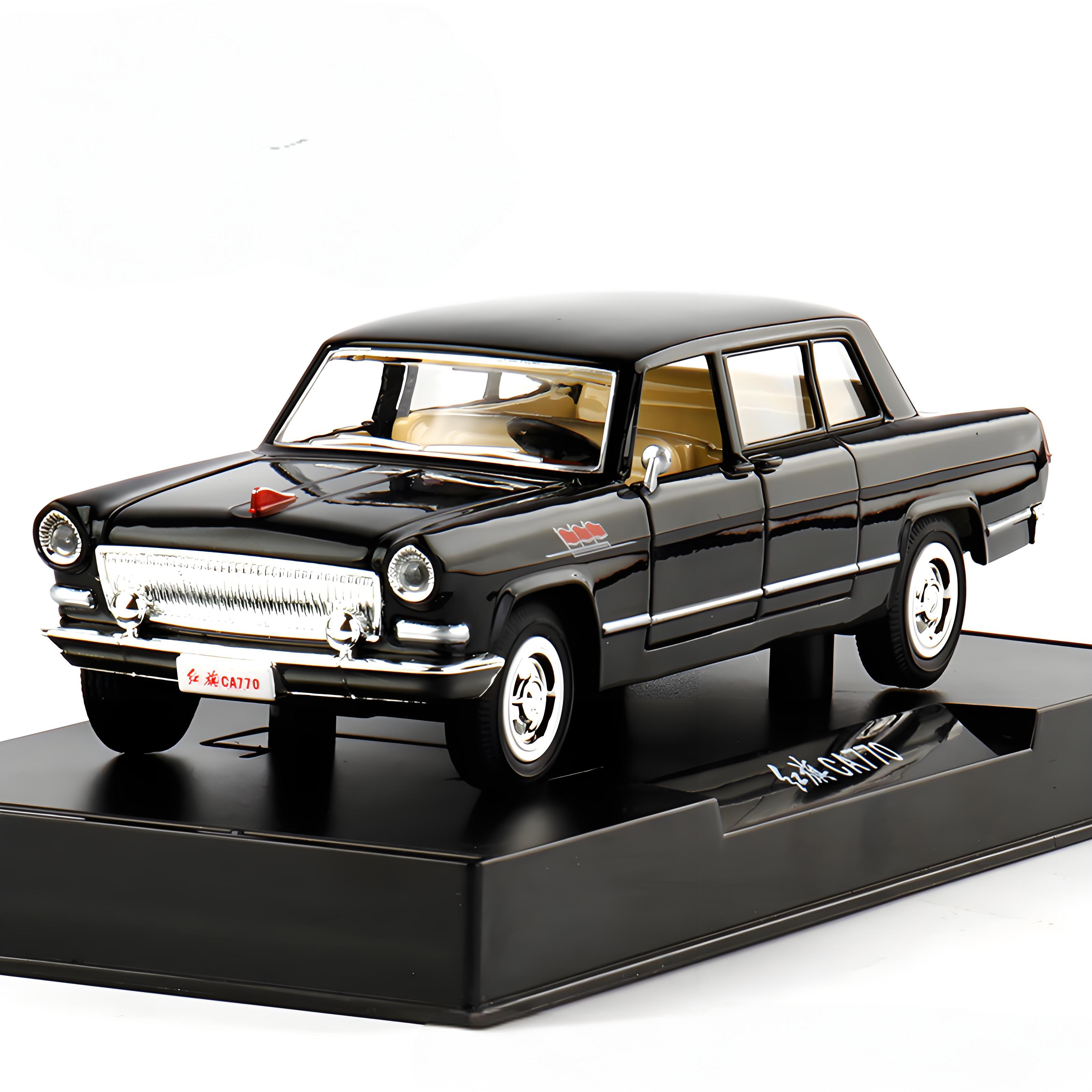 TANKCANVAS-Diecast Model Car For 1:24 Red Flag L5 Simulation Alloy Static Model