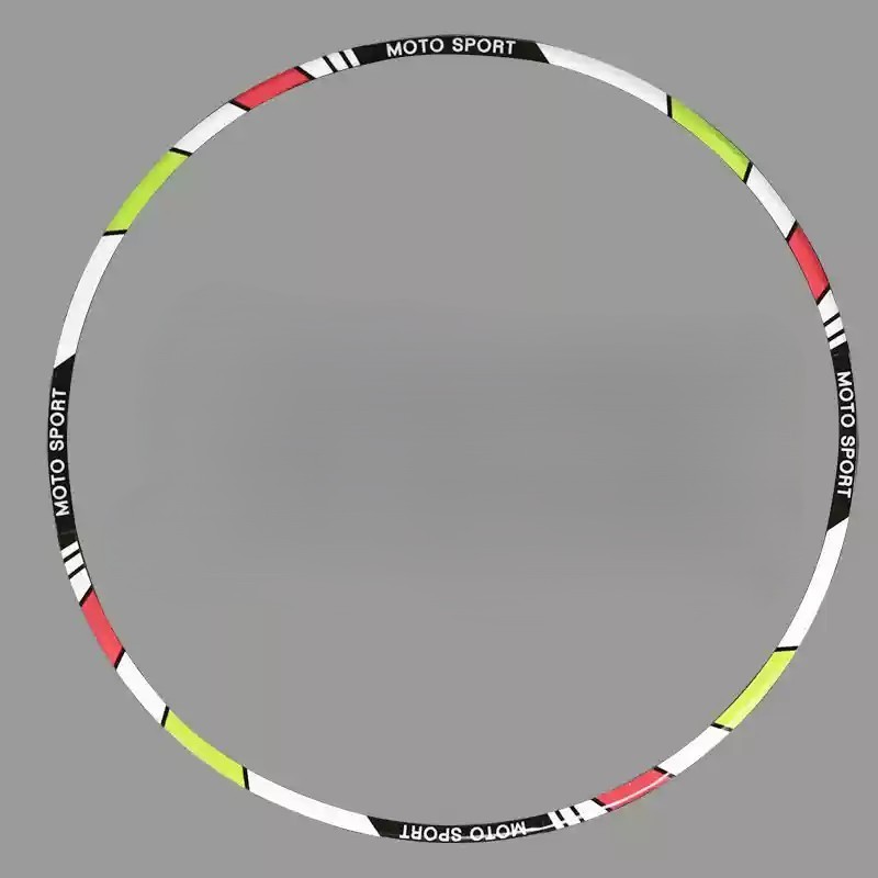 Tankcanvas Motorcycle wheel reflective decals 10 inch 12 inch 17 inch 18 inch tire decorative colorful decals sticker film-Tankcanvas