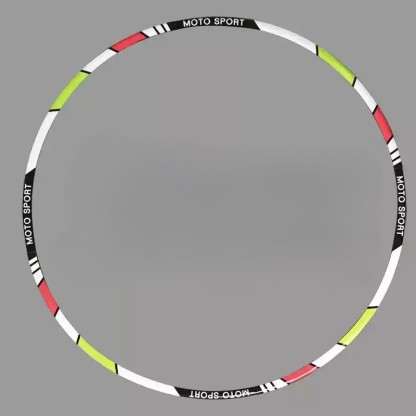  Tankcanvas Motorcycle wheel reflective decals 10 inch 12 inch 17 inch 18 inch tire decorative colorful decals sticker film-Tankcanvas