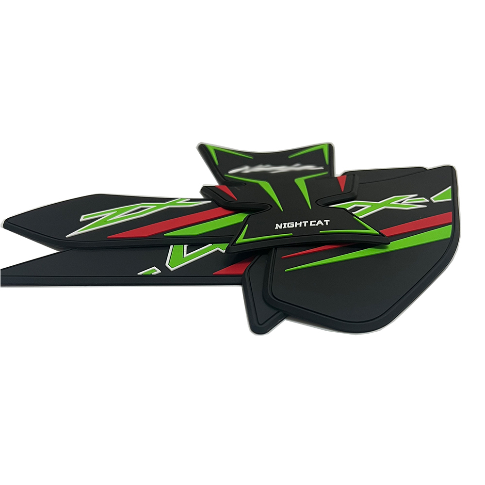 Tankcavas Motorcycle Tank Pad Protector Kit Sticker Anti Slip Fuel Tank Pad 3D Side Gas Knee Grip Traction Pads For Kawasaki Ninja ZX6R ZX-6R 2024-Tankcanvas