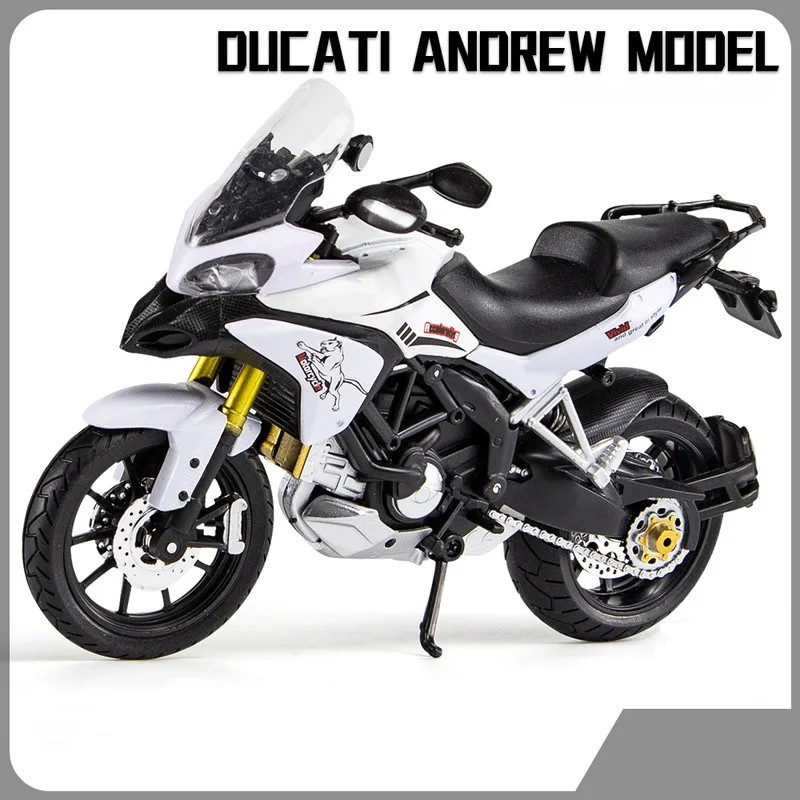 Tankcanvas 1:12 For Ducati MTS Enduro Die Cast Motorcycle Model Toy Vehicle Collection Autobike Shork-Absorber Off Road Autocycle Toys Car-Tankcanvas