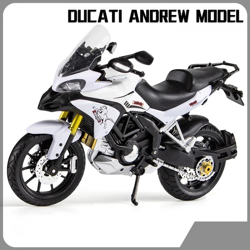 Tankcanvas 1:12 For Ducati MTS Enduro Die Cast Motorcycle Model Toy Vehicle Collection Autobike Shork-Absorber Off Road Autocycle Toys Car-Tankcanvas