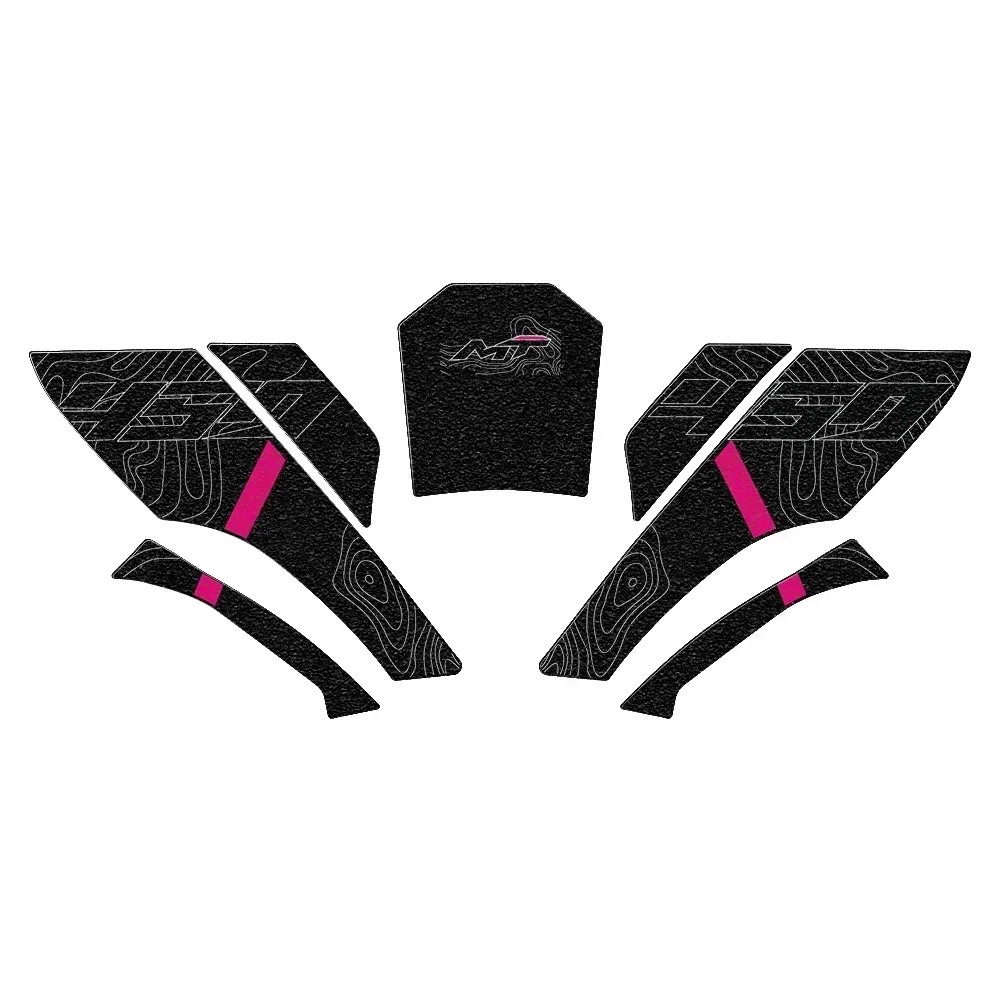 Tankcanvas Motorcycle Tank Pad Protector Sticker Decal Gas Knee Tank Traction Pad Side New Model For CFMOTO 450MT 2024