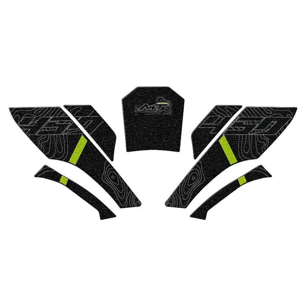Tankcanvas Motorcycle Tank Pad Protector Sticker Decal Gas Knee Tank Traction Pad Side New Model For CFMOTO 450MT 2024-Tankcanvas