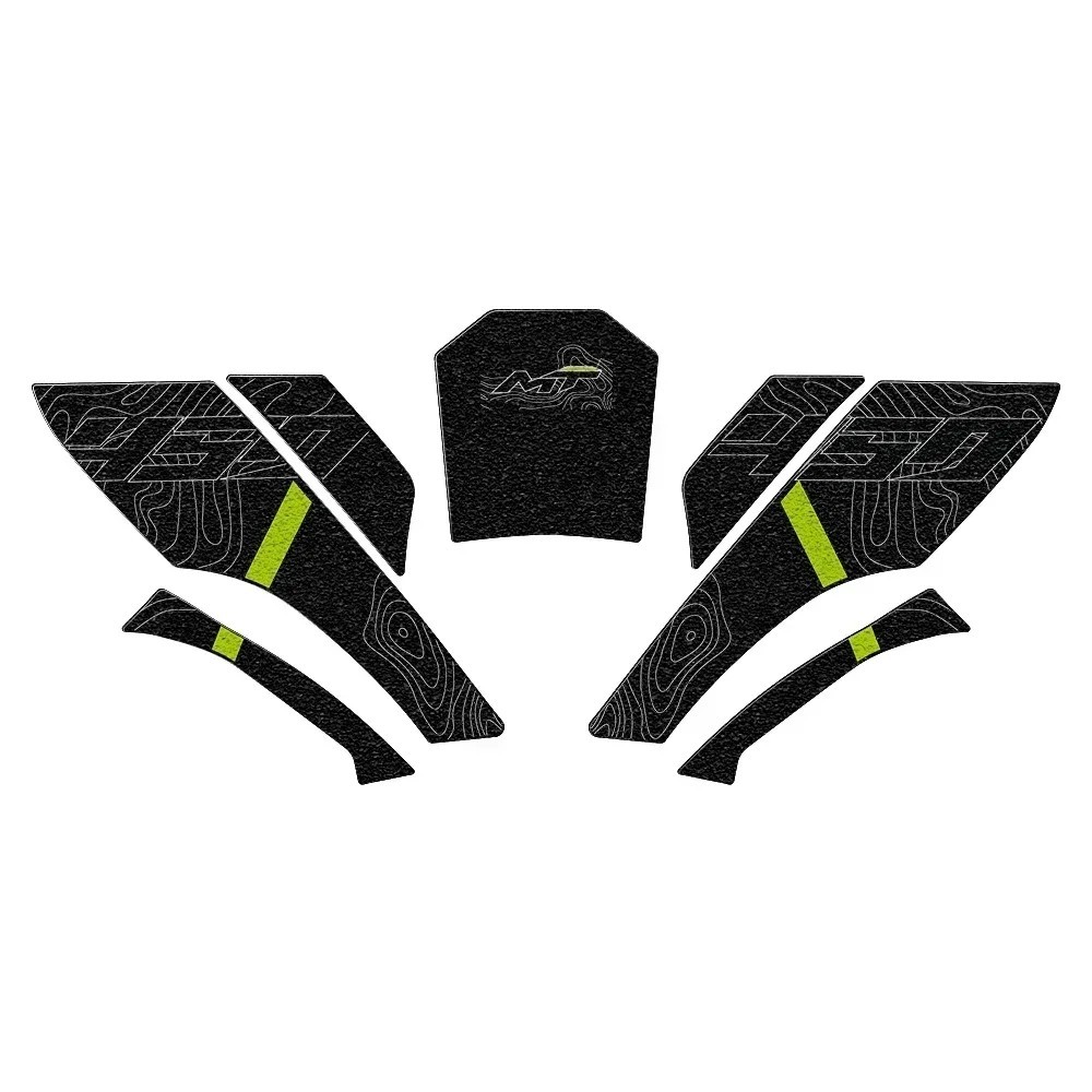 Tankcanvas Motorcycle Tank Pad Protector Sticker Decal Gas Knee Tank Traction Pad Side New Model For CFMOTO 450MT 2024-Tankcanvas