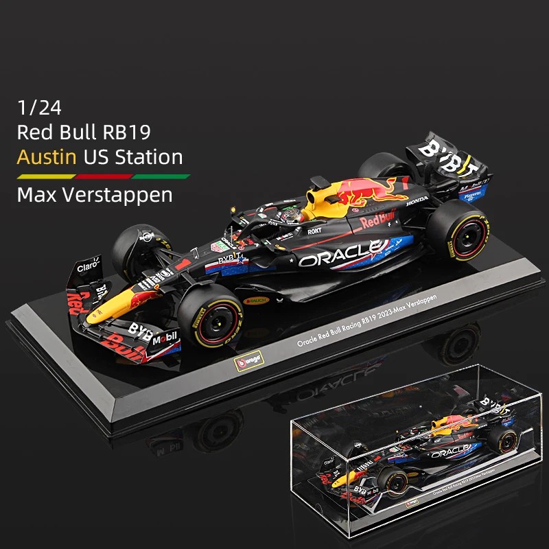 TANKCANVAS-1:24 FOR RB19 F1 Alloy Car Model Red Bull Formula Racing Miami GP Austin Abu Dhabi 1# Max Verstappen 2023 Season