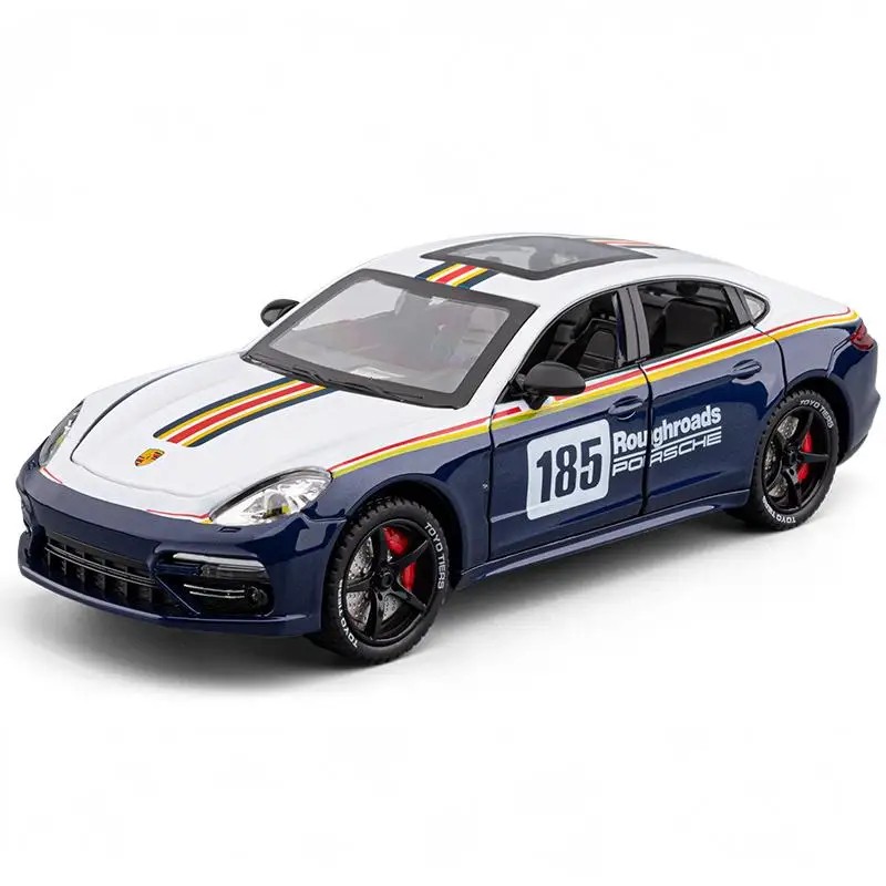 TANKCANVAS-Diecast Model Car 1:24 For Porsche Panamera Track Super Sport Car Classic Simulation Alloy Static Model