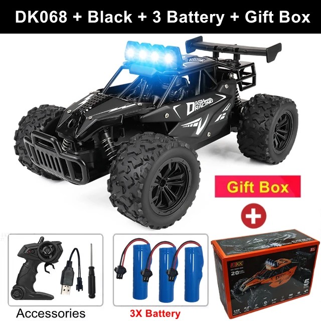 Remote Control Drift Racing Car 1:16 Vehicle Off Road Alloy 2.4G Radio High-Speed Trucks With LED Light