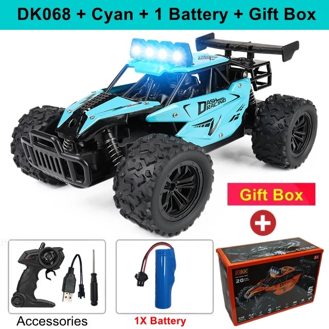 Remote Control Drift Racing Car 1:16 Vehicle Off Road Alloy 2.4G Radio High-Speed Trucks With LED Light