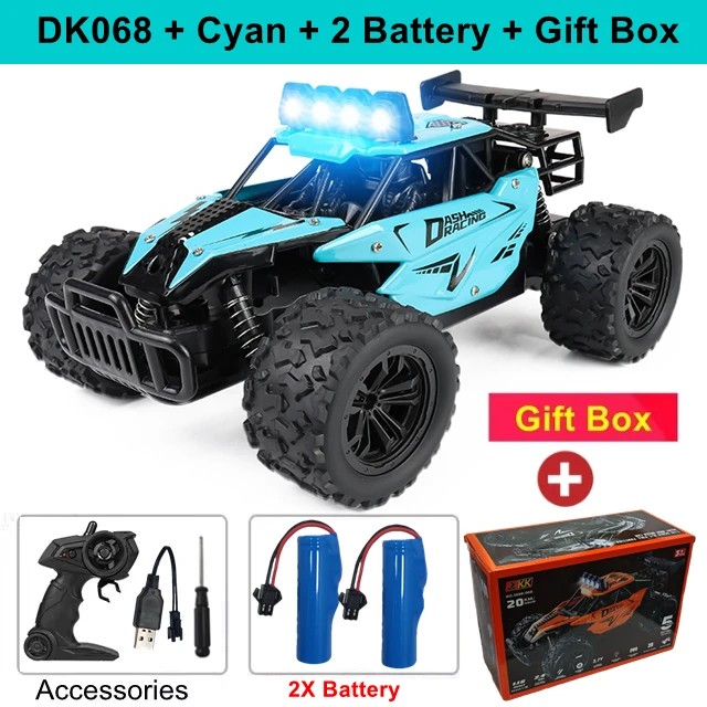 Remote Control Drift Racing Car 1:16 Vehicle Off Road Alloy 2.4G Radio High-Speed Trucks With LED Light