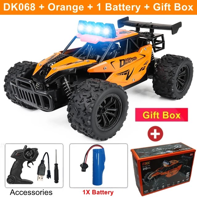 Remote Control Drift Racing Car 1:16 Vehicle Off Road Alloy 2.4G Radio High-Speed Trucks With LED Light